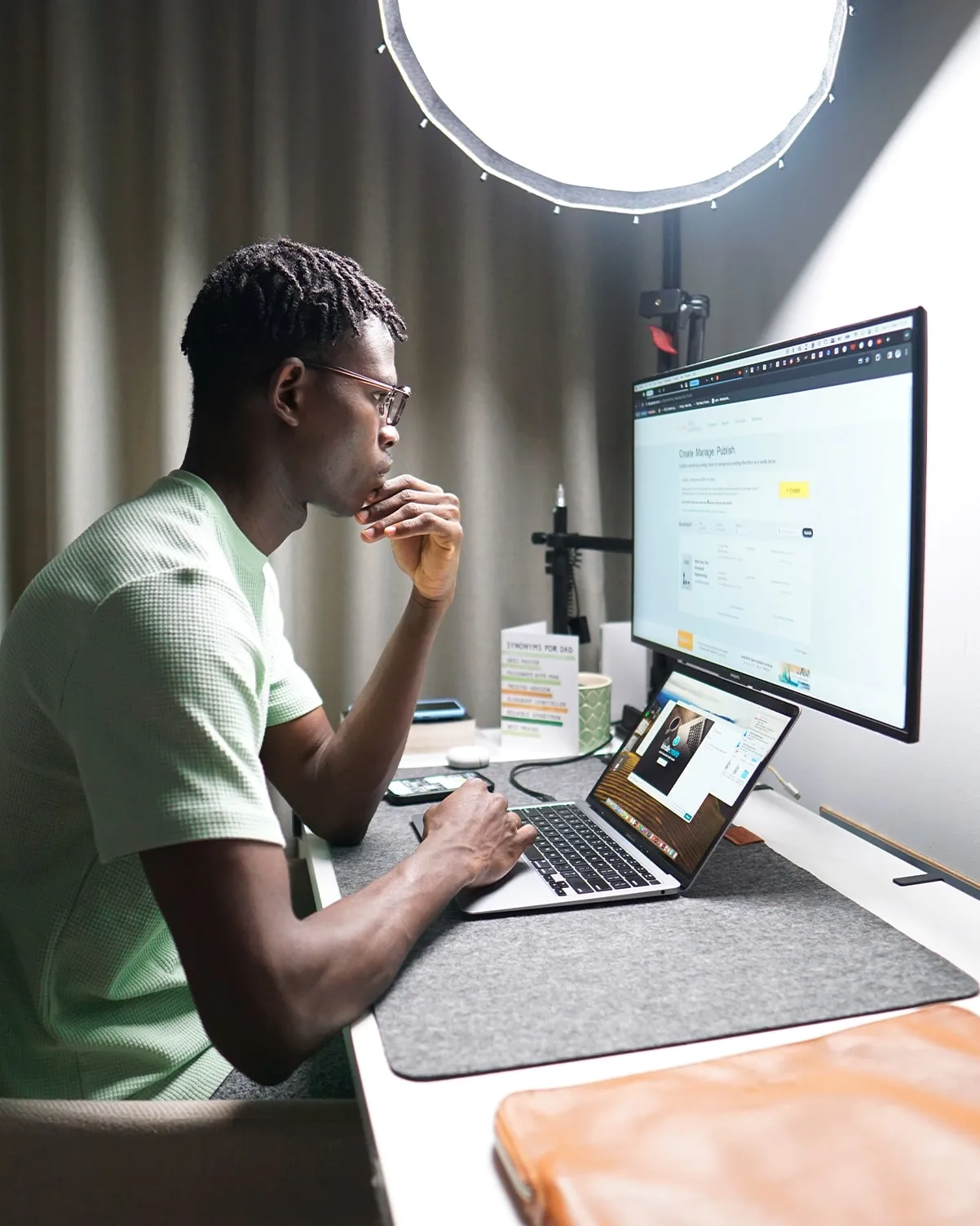 Dimeji Creator working from home
